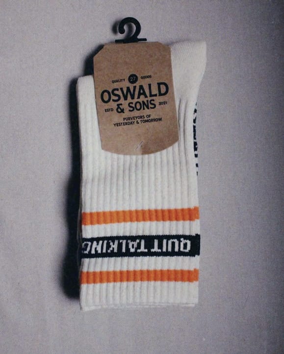Quit Talking Crew Socks | Oswald & Sons