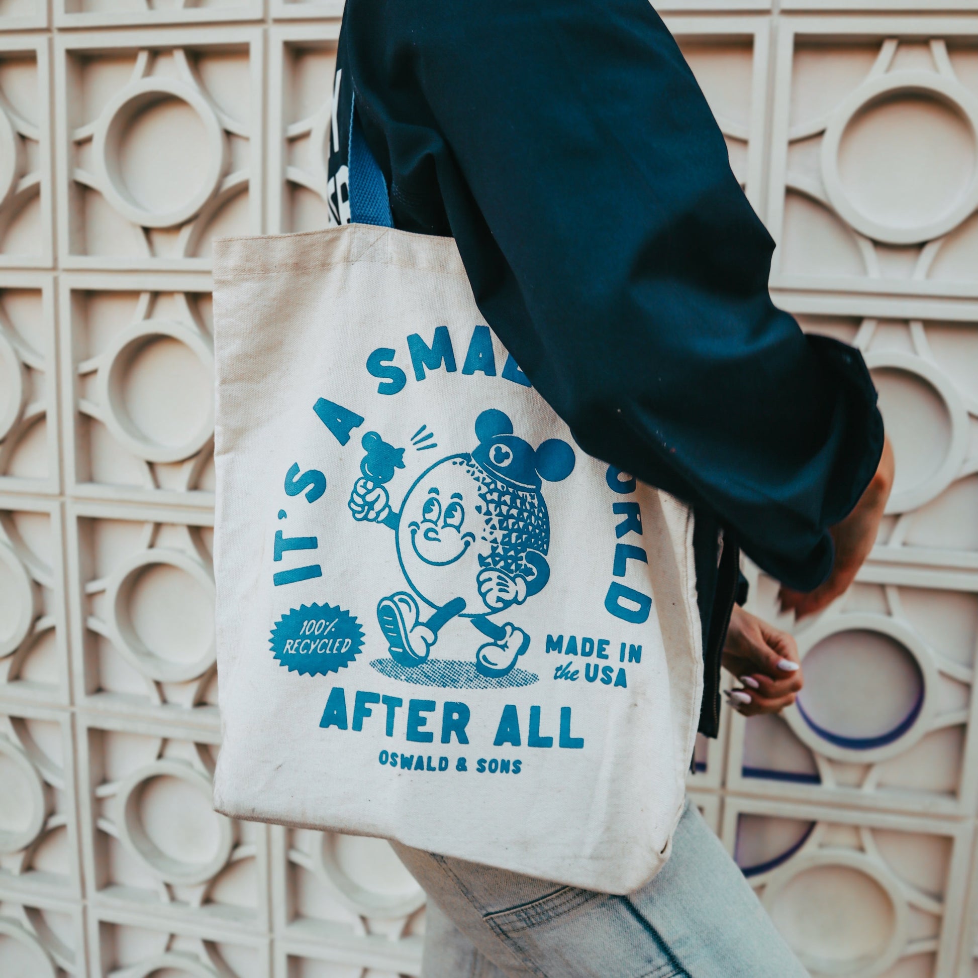 The Sammy Small World Recycled Tote Bag