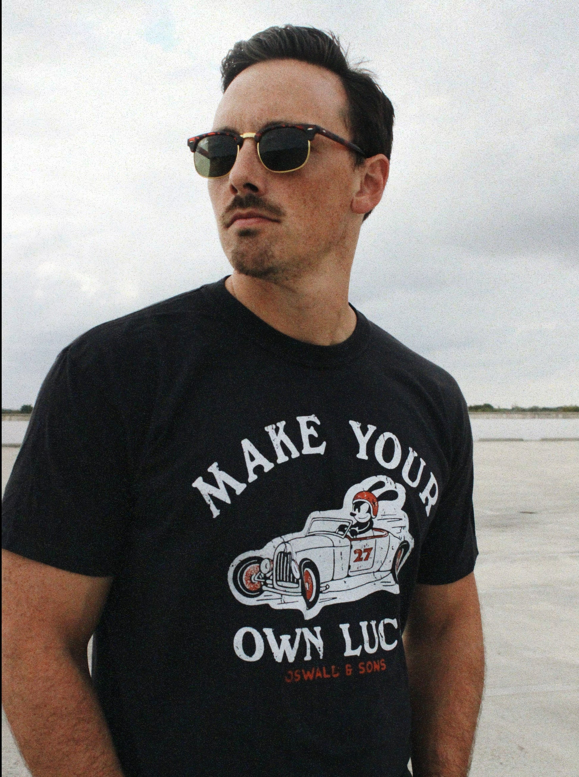 Oswald The Lucky Rabbit Car Club Graphic T-Shirt