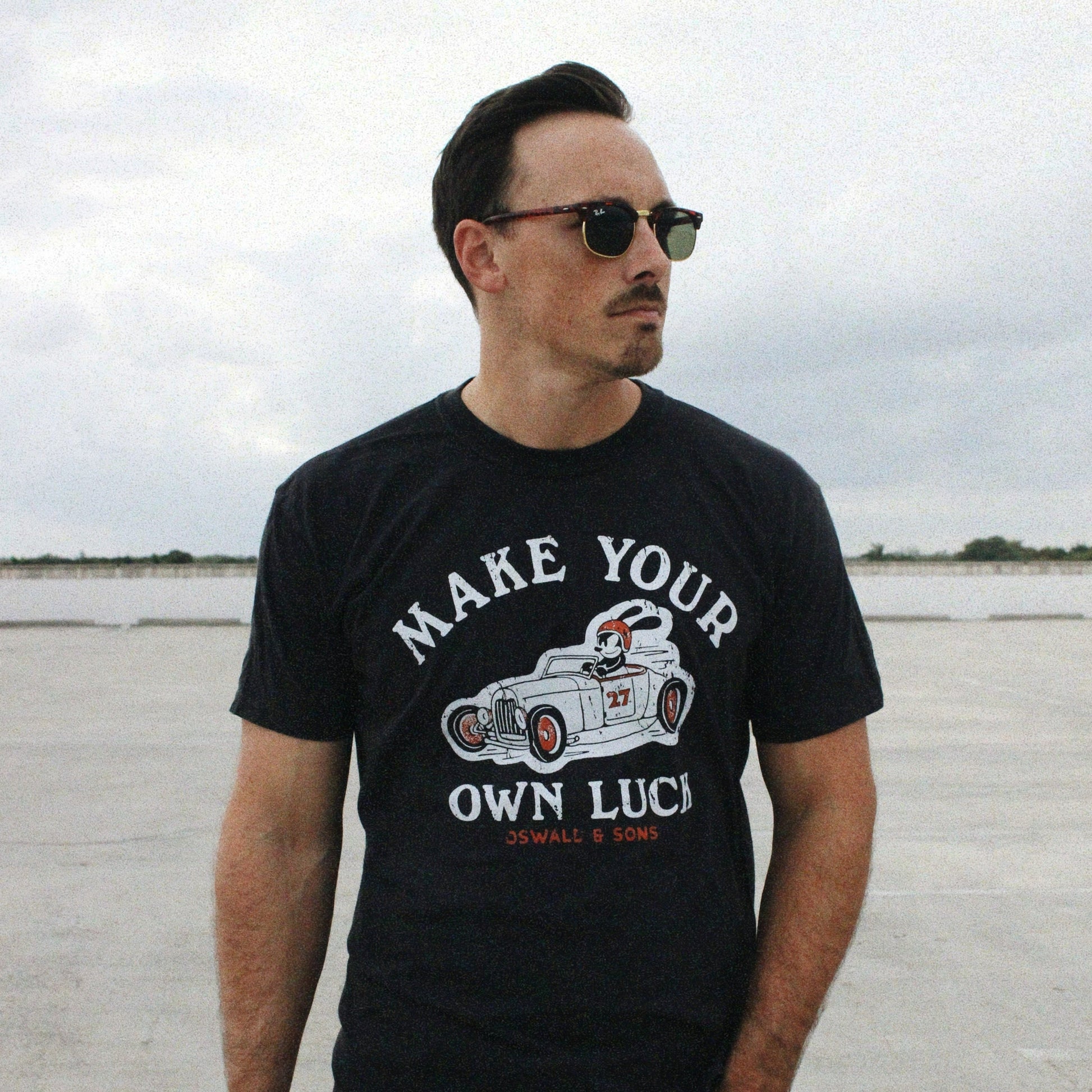 Oswald The Lucky Rabbit Car Club Graphic T-Shirt