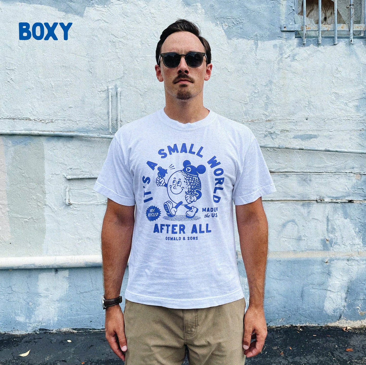Small World Recycled T-Shirt - Sale | Oswald & Sons