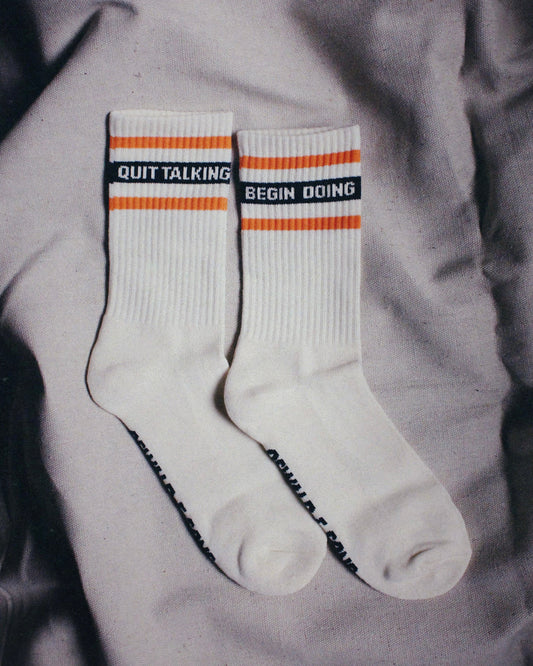 Quit Talking Crew Socks