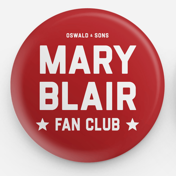 Mary Blair Fan Club Button Pin | Oswald & Sons