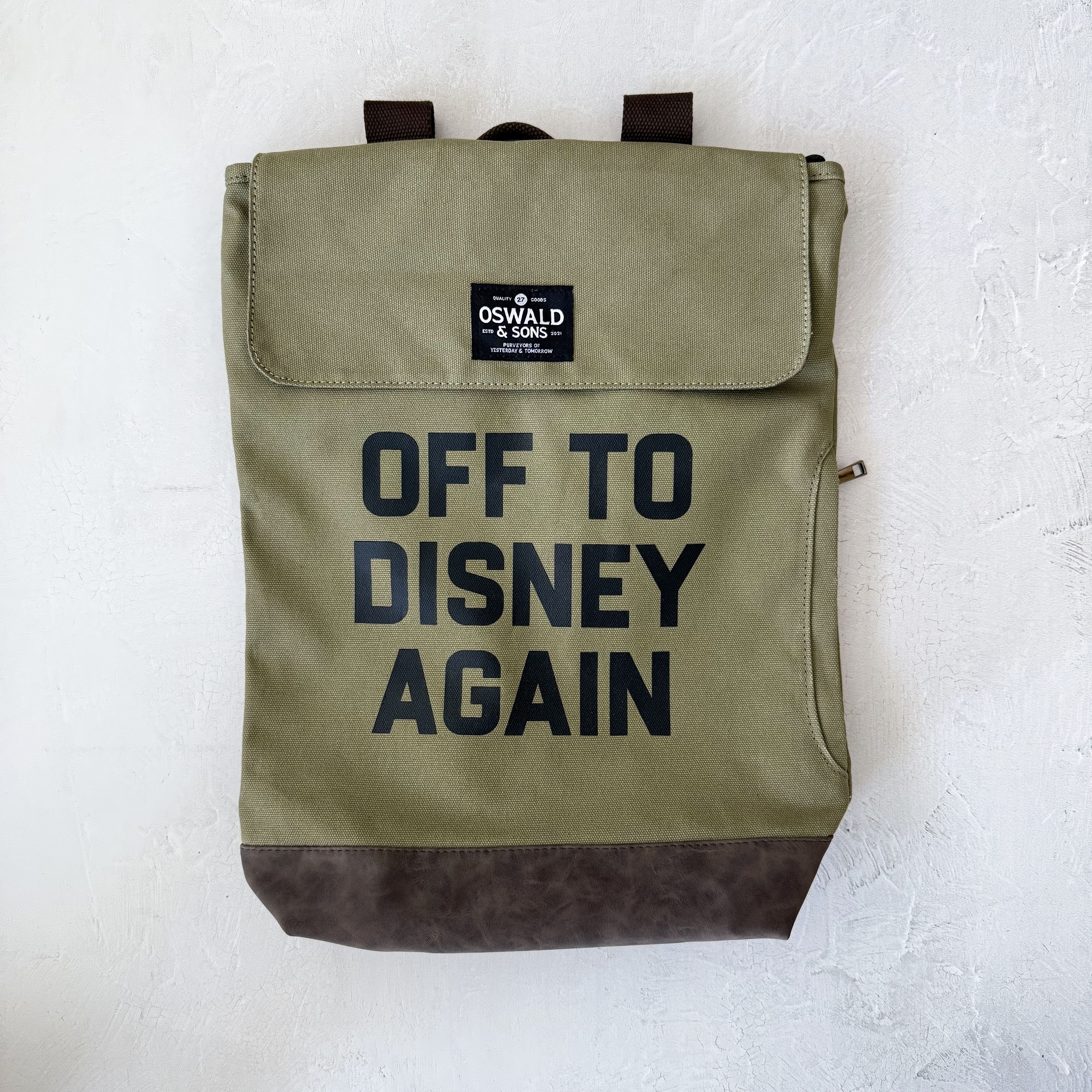 Off To Disney Again Travel Backpack – Oswald & Sons
