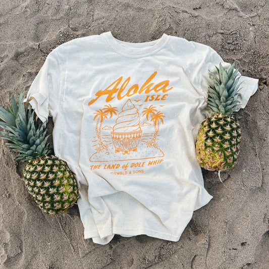 Aloha Isle Pineapple Dole Whip T-Shirt in Ivory